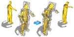 Iterative Cage-based Registration from Multi-view Silhouettes